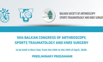 Postponed – 10th Balkan Congress of Arthroscopy Postponed till further notice